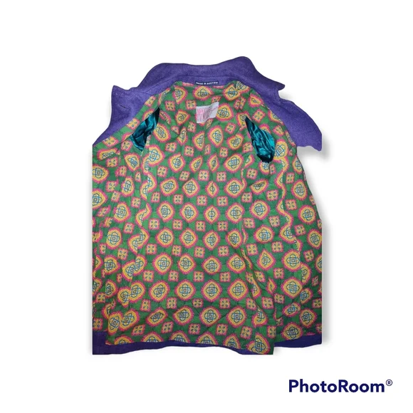 💜1960's-1970's Vintage Purple Wool Belted Coat - Picture 10 of 15